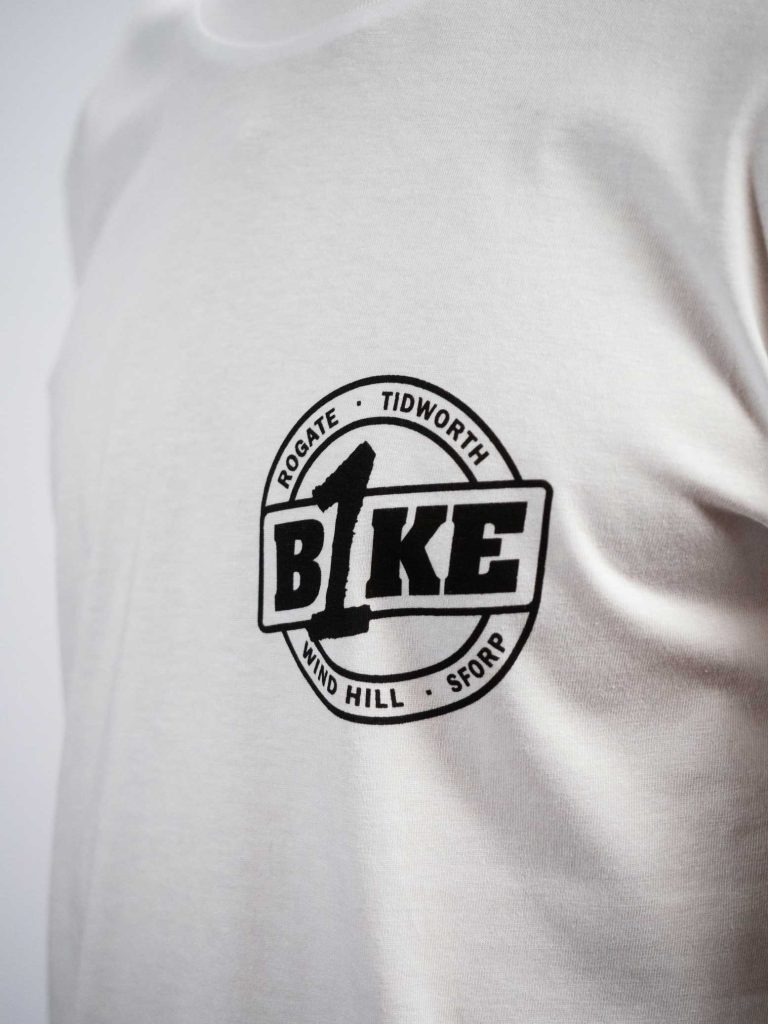 B1ke short sleeve adult t-shirt white logo